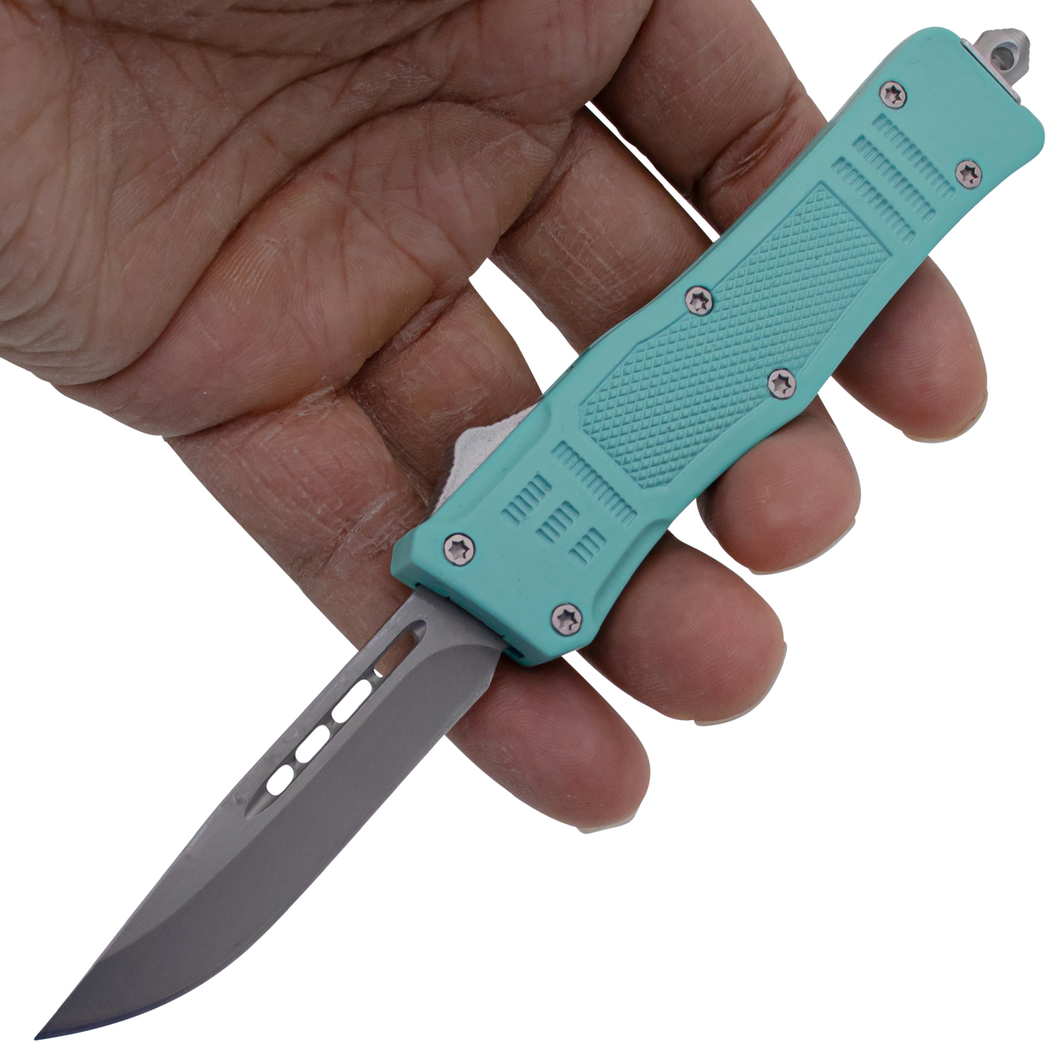  Covert OPS USA OTF Automatic Knife 7 Inch Overall DP Teal